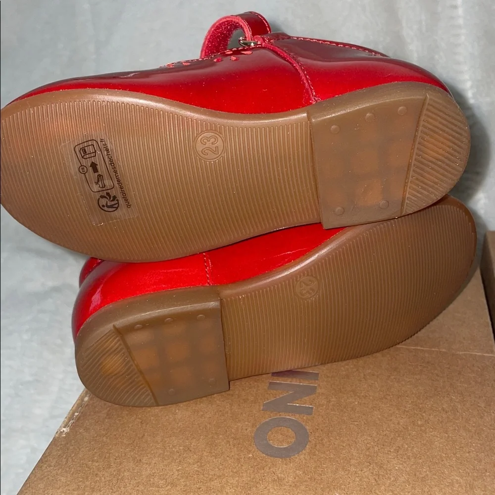 NWT NATURINO OLYA Leather ballet flats in Red - Picture 14 of 14